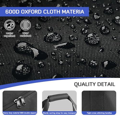 INFANZIA 41inch Large Travel Duffel Bag, 94L Heavy Duty Luggage | 600D Water Resistant Foldable, 2 Upgrade Lockable Zippers, Sport Equipment Storage Bag, for Moving Camping Tent Tripod - size: 41x10x14 inch