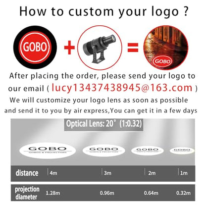 110W Custom GOBO P𝐫𝐨𝐣𝐞𝐜𝐭𝐨𝐫 Led Logo Lights Image for Store Business Outdoor and Indoor I𝐩𝟔𝟕 Waterproof with Remote Control (110, Watts)