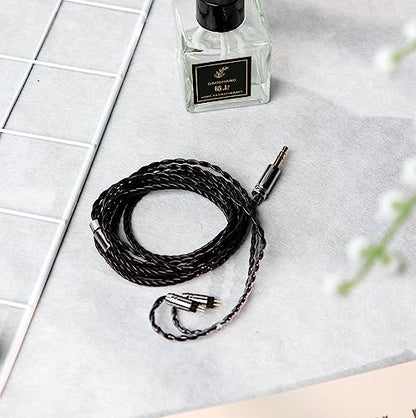 Linsoul Tripowin Mirage IEM Cable,30AWG OCC 4N HiFi IEM Upgrade Replacement Cable, with 3.5mm Audio Jack for in-Ear Monitor Audiophile Musician(2pin 0.78mm) - size: 2-Pin 0.78mm