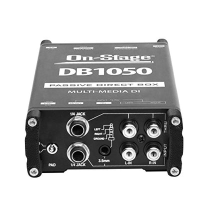 OnStage On-Stage DB1050 Passive Multi-Media DI Box - style: DB1050 Passive Direct Box