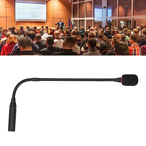 17.7 Inch Gooseneck Microphone with Noise Reduction for Meeting Rooms Conference (Aluminum Alloy Podium Microphone with Noise Reduction for Meeting Rooms Multipurpose)