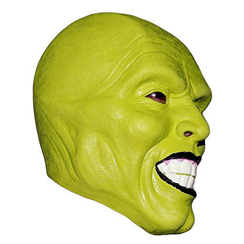 HENGYUTOYMASK Halloween Funny Novelty Loki The mask Jim Carrey Latex mask