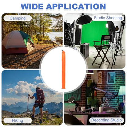 40 x 5 Inch Tripod Monopod Case Bag, Oxford Cloth Foldable Tripod Carrying Case Bag with Drawstring, Fits Speaker/Light Stand/Studio/Outdoor/Travel/Camping, Orange - size: 40x5 Inch