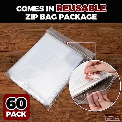 60-Pack Extra Long Dry Cleaning Bags for Clothes 72-Inch Long - Clear Plastic Garment Bags for Hanging Clothes, Dry Cleaner Plastic Clothing Cover for Suits, Gowns, Coat, Dance Costumes & Long Dresses - color: Clear - 72 Inch Length