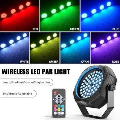 Rechargeable Strobe Light, 60 LED RGB Mini Flashing Light, 30W Battery Powered Strobe with Remote & Sound- Activated Control Mode, Flash Lights for Party Home Halloween Bars, 2 Pack - color: 2 Pack
