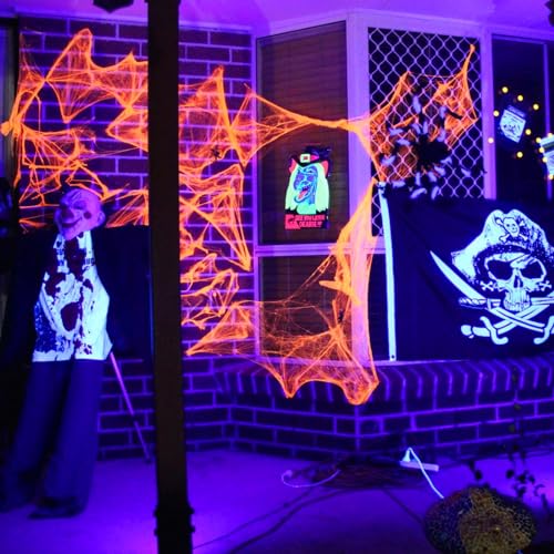 40W LED Black Light Bar for Glow Party, Blacklight with Plug &Switch, Each Light Up 484 Sq.ft Area, Halloween Glow Lights, Fluorescent Body Paint, Stage Lighting