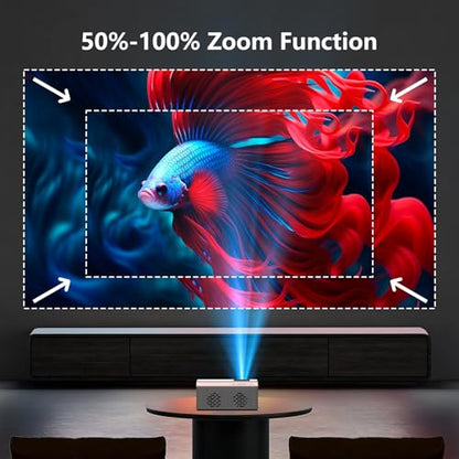 TMY 1080P Mini Projector, Built in Netflix app, 2-way Bluetooth, WiFi6 | Portable home theater, indoor/outdoor movies, Compatible with TV Stick/Roku/Phone/PC/PS/DVD/HDMI/USB - style: Built in Netflix app