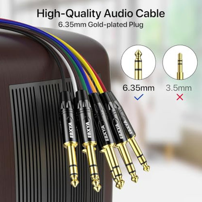 EBXYA 8-Channel 1/4 Inch TRS to TRS Snake Cables,Recording Snake Cable - size: 8-Channel 15 Feet, style: TRS to TRS