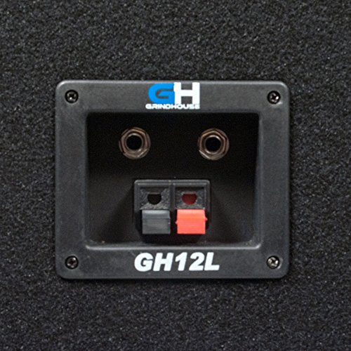 Grindhouse Speakers - GH12L-Pair - Pair of Passive 12 Inch 2-Way PA/DJ Loudspeaker Cabinets - 700 Watt each Full Range PA/DJ Band Live Sound Speaker - size: Pair