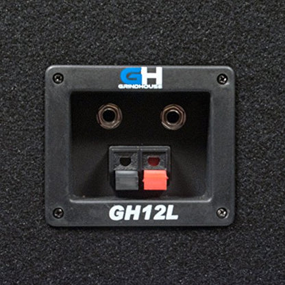 Grindhouse Speakers - GH12L-Pair - Pair of Passive 12 Inch 2-Way PA/DJ Loudspeaker Cabinets - 700 Watt each Full Range PA/DJ Band Live Sound Speaker - size: Pair
