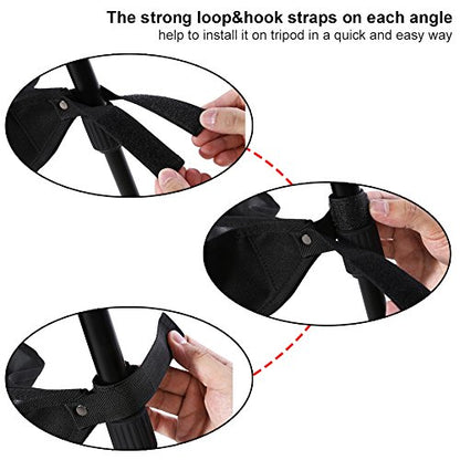 Tripod Weights Stone Bag, Tripod Stone Bag, Video Sand Bag, Black Universal Heavy Duty Tripod Boom Stand Stabilizer Stone Bag Photography Tackle Accessory for Tripod Easel Light Stand Photography