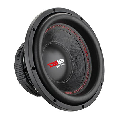 DS18 SLC-10S Subwoofer in Black - 10-Inch Speaker, 440W Max Power, 220W RMS Power, Aluminum 4 Layer Voice Coil, Black Steel Frame, SVC, 4 Ohm Impedance, Ferrite Magnet (1 Speaker) - style: 10 inch