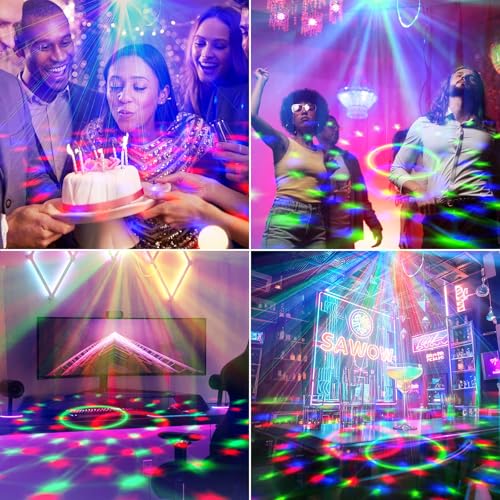 Disco Ball Light,Party Lights with Remote Control,RGB DJ Strobe Lamp for Home Room Dance Party Supplies Home Dance, Easter, Karaoke,New Years Eve Halloween Christmas Decorations