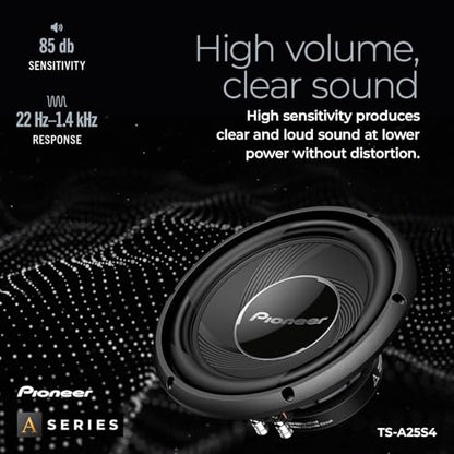 Pioneer A-Series TS-A25S4 10" Subwoofer 1300W Max - size: 10" - 1200W, style: Component Subwoofer