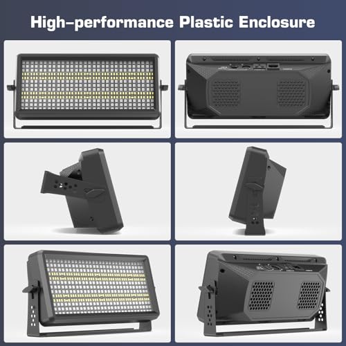 180W RGBW LED Wall Washer Light, 270 RGB +180 White LEDs Stage Strobe Light with Remote, DMX512 Sound Activated for Church VBS Wedding Party KTV Halloween Haunted House Rental Event