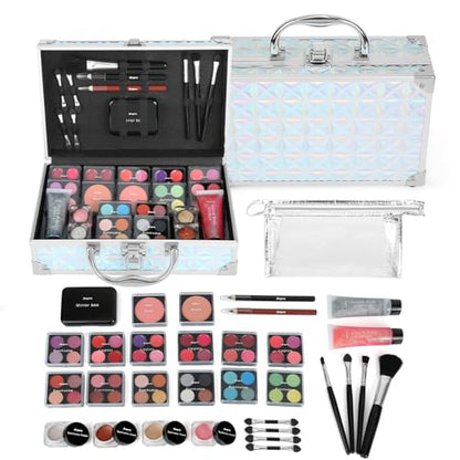 Anpro All-In-One Makeup Kit for Girls 10-12, Teen Makeup Set, Mermaid Case - color: Mermaid Color