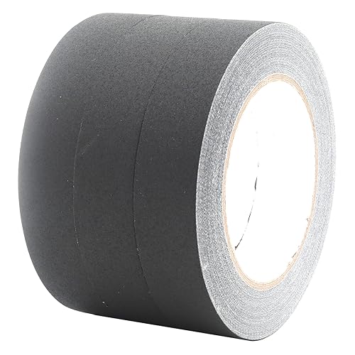 Black Gaffer Tape 1 InchX 33Yards 3Rolls - Waterproof, Tearable, Writable, Matte Finish - Ideal for Labeling and Wire Management - color: 1"*3Pack Black