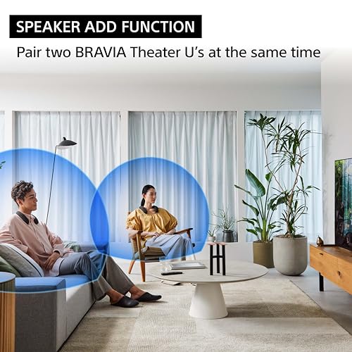 Sony BRAVIA Theater U Wireless Wearable TV Speaker with Bluetooth HT-AN7 | Bluetooth, Personalized Home Theater Audio, Gaming Compatibility, Built-in mic, 12 Hour Battery Life