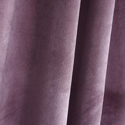 Roslynwood Velvet Lavender Curtain 63 inches Long - Curtains Light Blocking Rod Pocket Thermal Insulated Window Drapes for Dining Room/Living Room, 52Wx63L,2 Panels - color: Lavender, size: 52"W x 63"L (Pack of 2)
