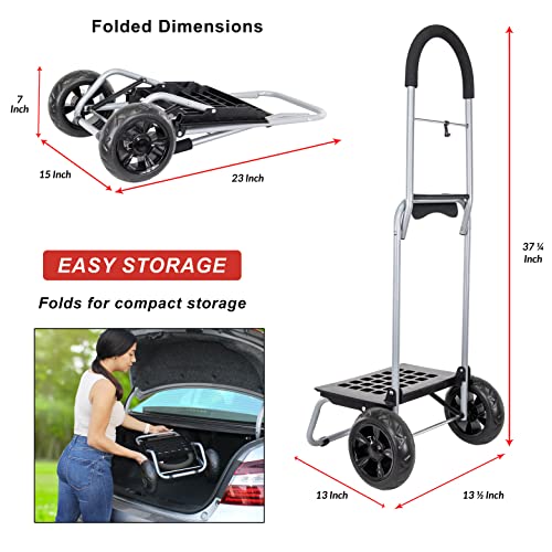 dbest products Trolley Dolly MM, Black Handtruck Cart Hardware Garden Utility - color: Black