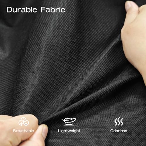 1 Pack Heavy Duty Garment Bags for Travel Suit Bags, Dress Bags, Garment Bags for Hanging Clothes with Pockets Men's Suit Holder for Shirts, Coats, Dresses (Black, 1Pack60") - size: 1Pack 60"-3 Mesh Pockets