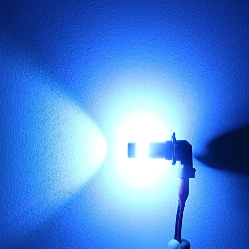 Alla Lighting H8 H16 H11 LED Fog Lights Bulbs, 8000K Ice Blue 2800 Lumens Xtreme Super Bright COB-72 SMD 12V DRL Replacement - color: 8000K Ice Blue