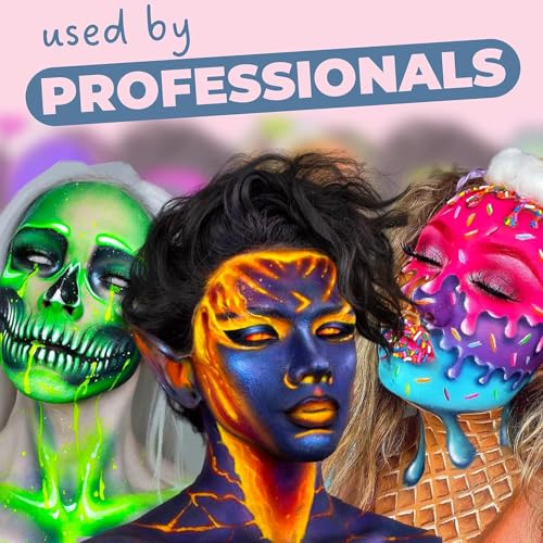 Blue Squid Face Paint Water Based Single Cake Professional Face Paint & Body Paint - Water Activated, Kids Adults Face Painting for Costume, Halloween Makeup, Cosplay - Classic Pink Face Paint 30g - color: Classic Pink 30g