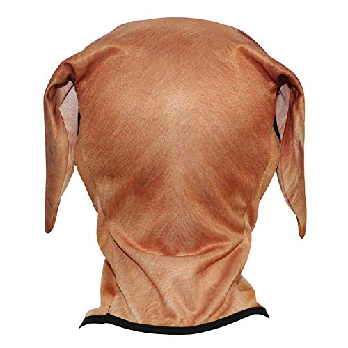 WTACTFUL 3D Animal Ears Balaclava, Breathable Face Mask for Halloween | Stand-Up Ears, Windproof Dustproof, Quick-Dry, No Fade Print, Soft, for Music Festivals Raves Ski Snowboard Moto Party - color: Golden Retriever Mss-01