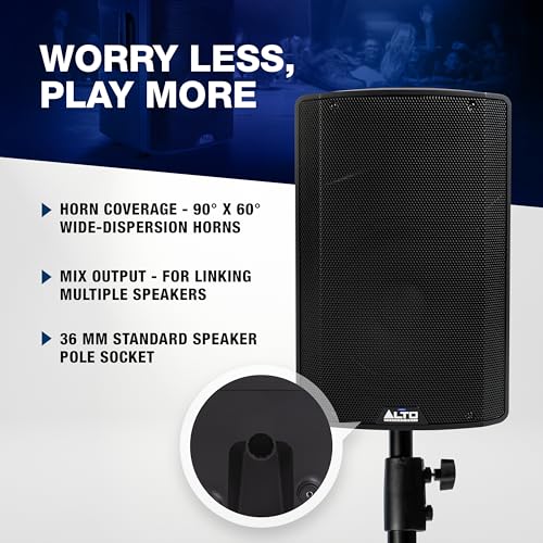 ALTO TX412B 600W 12" Battery PA Speaker - size: 412B