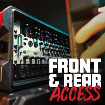 Gator Cases Pro Series 4U Rack Case, Standard 19" Depth (G-PRO-4U-19) | Made in the USA Molded Hard Shell Front & Rear Threaded Rack Rails Side Carry Handles - size: 4U Rack Space, style: Standard - 19" Deep