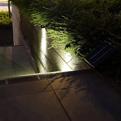 4-Spotlight Mini 50X Solar-Powered LED Spotlight (Cool White LED), Black Finish, Outdoor Garden Yard Landscape Downlight - size: Mini 50X 4SP Cool White
