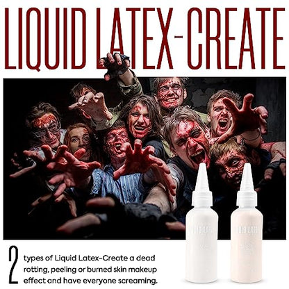 VIOLA HOUSE SFX Makeup Kit, Halloween Special Effects Makeup, 6 Colors Bruise Wound Face Body Paint + Scar Wax + Scar Oil + Liquid Latex + Fake Blood + Spatula + Stipple Sponge + Brush.