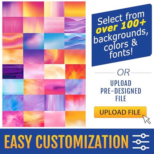 Retractable Roll up 33.5''x 81'' Customized Banner Sign Pull up Roll up Portable Personalized Display Banner for Business and Trade Shows Advertising and Promotion（Without Base and Stand） - color: Only Banner