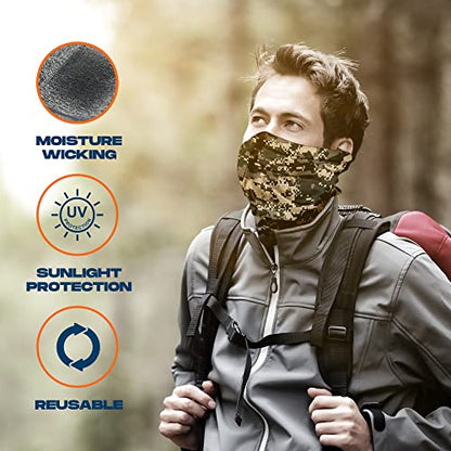 ARMORAY Face Mask, Head Wrap, Neck Gaiter, Headband - color: Mud Camo