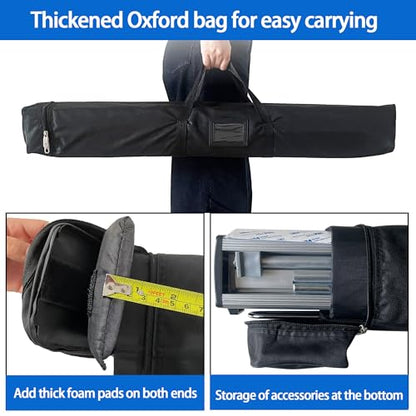 33.5"W x 80"H Retractable Banner Stand – Standard Roll Up Banner Display with Padded Carrying Bag for Trade Show, Exhibition, Store Promotion & Advertising Events 1 Pack (Stand Only)