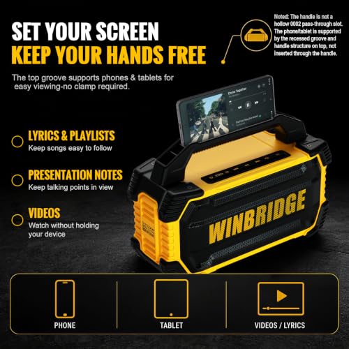 150W Waterproof Portable Bluetooth PA & Karaoke Speaker with Wireless Mics | 2 Handheld Mics + 1 Hands-Free Headset, Rich Bass, TWS Stereo, Up to 6H Playtime for Events, Gatherings & Parties - K400