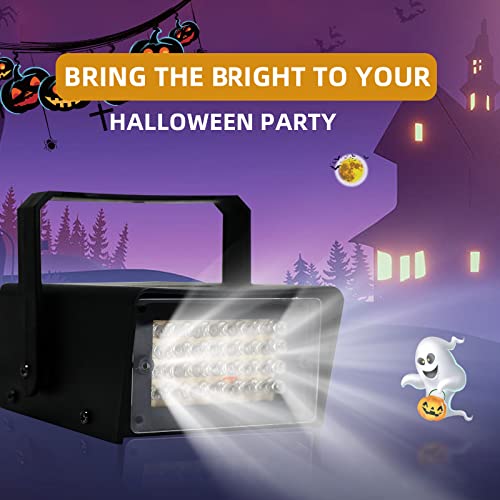 ENUOLI 32 LED Mini Strobe Light Super Bright LED Bulbs((32 LEDs 2packs)) | for Halloween,Variable Flash Speed Control Flashing Lights for Christmas,Clubs,Stage Light Effect,Disco,Bars,Party Lights - style: 2Pack 32LED