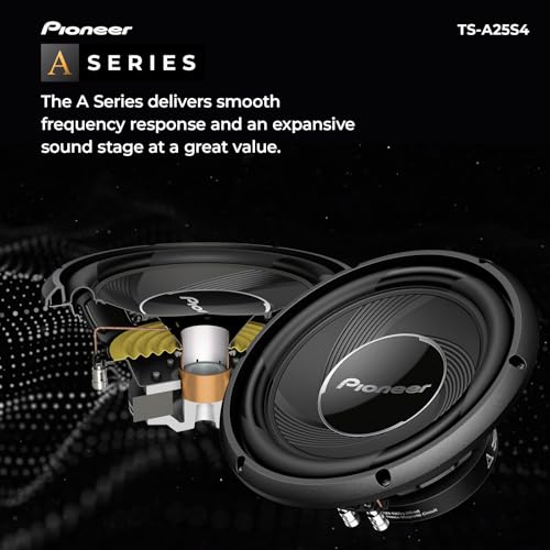 Pioneer A-Series TS-A25S4 10" Subwoofer 1300W Max - size: 10" - 1200W, style: Component Subwoofer