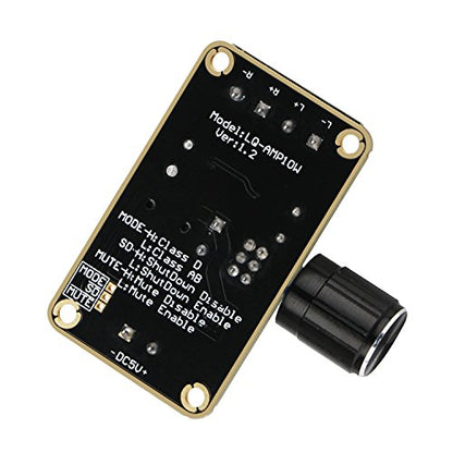 DROK 5W+5W Mini Audio Amplifier Board PAM8406 DC 5V Digital Stereo Power Amp 2.0 Dual Channel Class D Amplify Module for Speaker Sound System DIY - size: 5W+5W