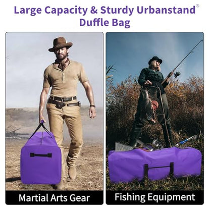 Urbanstand 48 inch Foldable Duffel Lock Zipper Travel Camp, Purple - color: Purple, size: 48 Inch