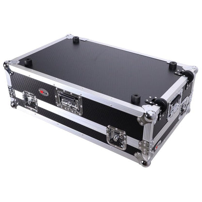 ProX XS-FLX102UWLT Flight Style Road Case For Pioneer XS-DDJFLX10 or DDJ-GRV6 DJ Controller with Laptop Shelf 2U Rack Space Wheels