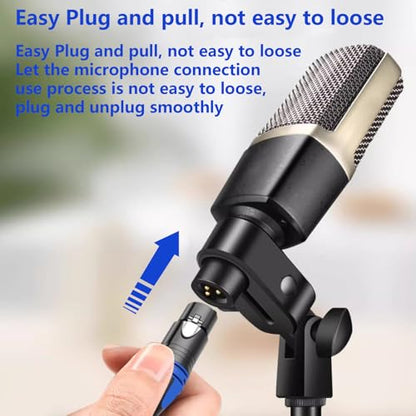 1/4" to XLR Cable,Heavy Duty Nylon Braided,Gold Plated Plug,Balanced 1/4" TRS to XLR Female Patch Cable, Quarter Inch 6.35mm to 3pin XLR Female Microphone Cable, for Speaker,Mixer-6.6ft/2Pack