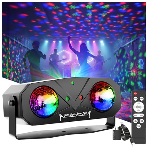 Party Lights DJ Disco Lights, Sound Activated Disco Ball Strobe Stage Light Star Ocean Projector with Remote Control for Home Decoration Parties Gift Club Bar Festival Christmas Birthday Wedding