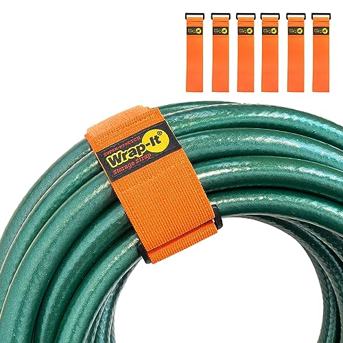Super-Stretch Wrap-It Storage Cinch Straps - (6) 18" Orange - color: Blaze Orange, size: 18" (6 Pack)