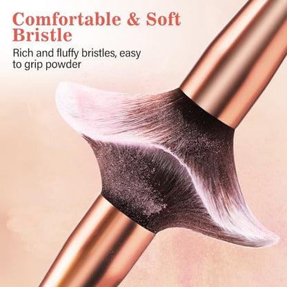 Makeup Brush Set, 17PCs Makeup Brushes with Foundation Eyebrow Blending Concealer Blush Eyeshadow Contour Lash Powder Brush, Make Up Brushes Kit with Organizer Travel Case (Medium, Pink) - color: Pink