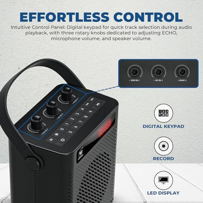 Voice Amplifier with Wireless Microphone & Speaker - Portable Bluetooth PA System, 30W Ultra-Light Rechargeable Hands-Free Megaphone for Teachers, Tour Guides & Outdoor Events - S93 | 2-in-1 Headset & Handheld Mic, Ultra-Light with Shoulder Strap, USB/TF/
