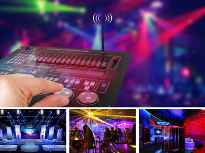 MiBOXER FUTD01 DMX512 Wireless LED Transmitter, 80 Channels, Black