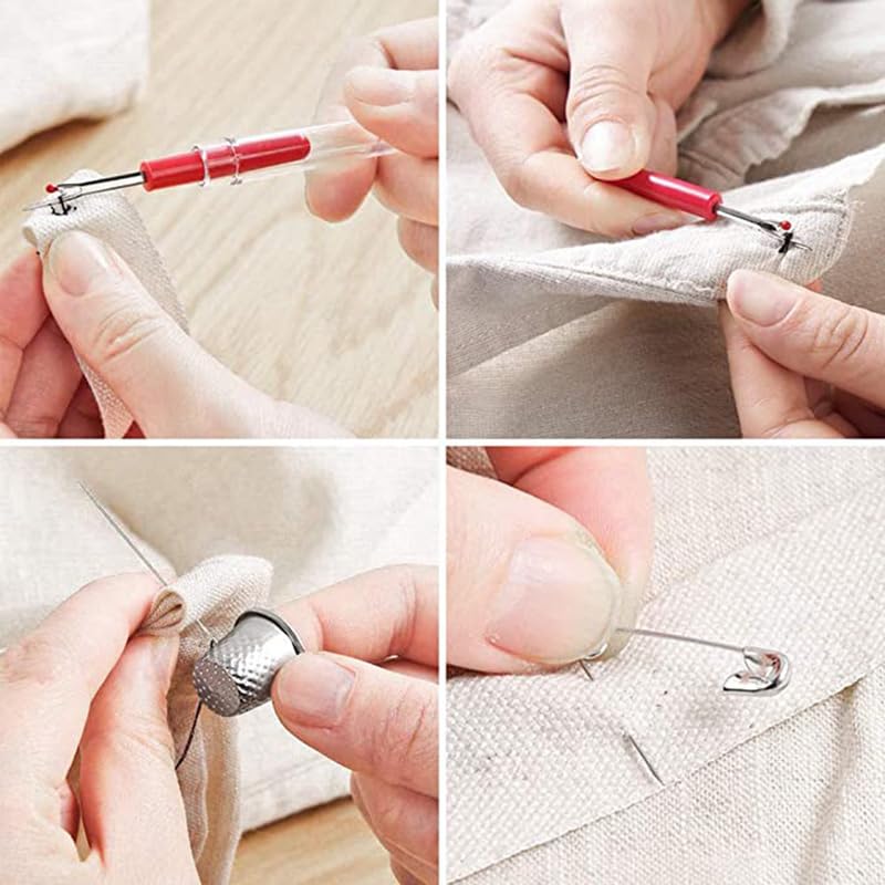 Mini Sewing Kit for Adults & Beginners, Portable Sewing Supplies with, Threads, Buttons & Seam Ripper – Travel & Home Small Sewing Kit with Thread and Needle, Valentine's Day Gift for Mom & Grandma - color: N - 74