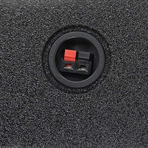 QPower Single 12-Inch Downfire or Behind-Seat Speaker Box, Features 0.75 Cubic Feet of Airspace, Compatible with Most GMC, Chevrolet, and Ford Trucks - style: 12" QBOMB