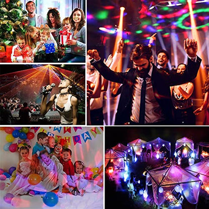 Sound Activated Party Lights with Disco Ball Dj Light | Disco Ball Light with Remote Control Dancing Lights, Strobe Lamp for Parties Supplies Birthday Christmas Bar KTV Decor